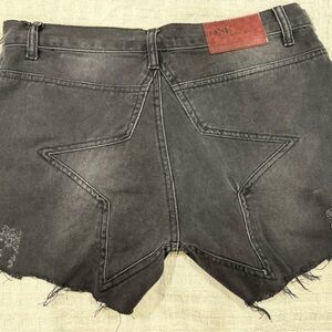 NWT! One Teaspoon Juliette Star High-Waisted Shorts, Black